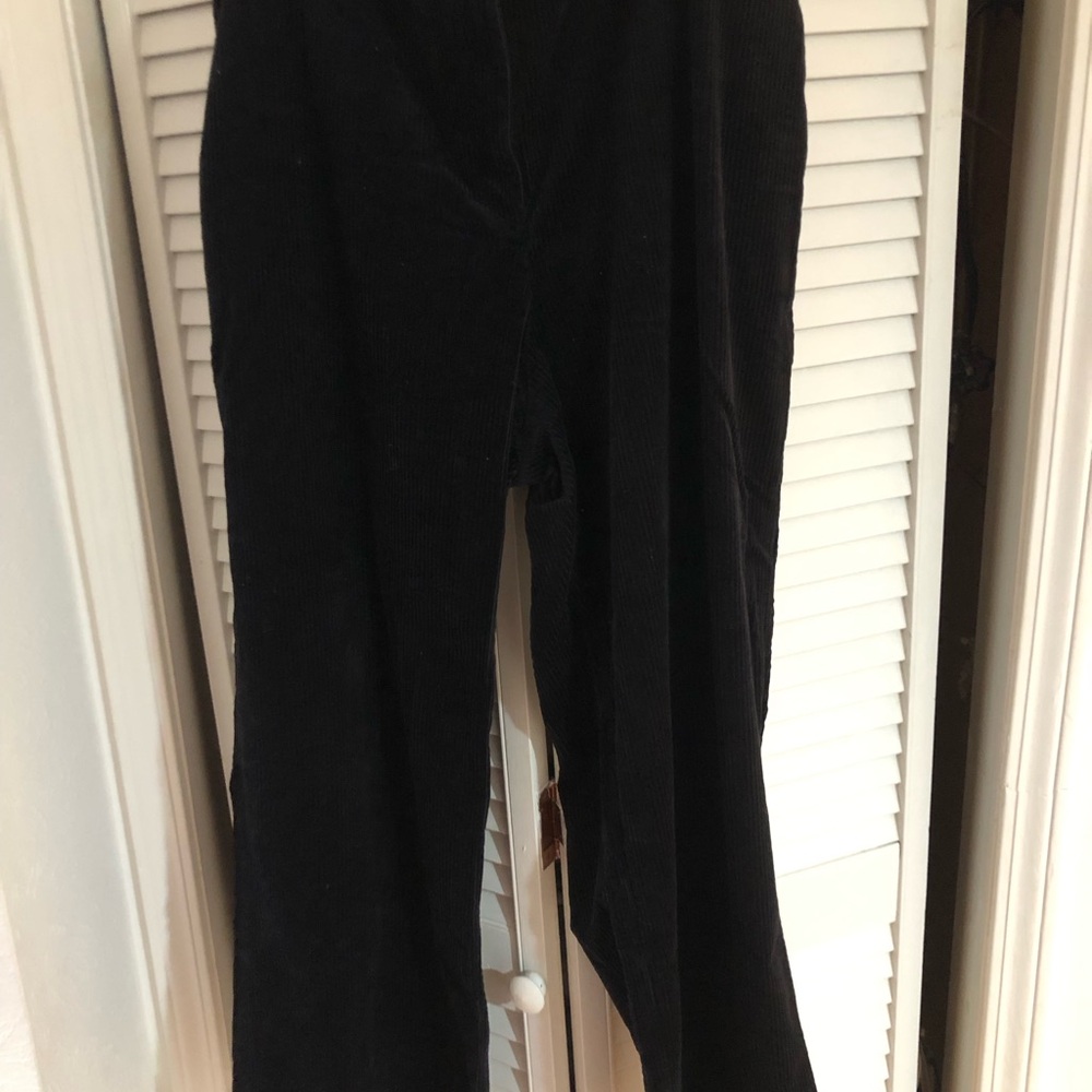Eileen Fisher Black Wide-Leg Corduroy Pants 1X New With Tag - Picture 8 of 8